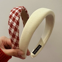 Красная сетка+рисовый белый высокий верхний череп -обруч