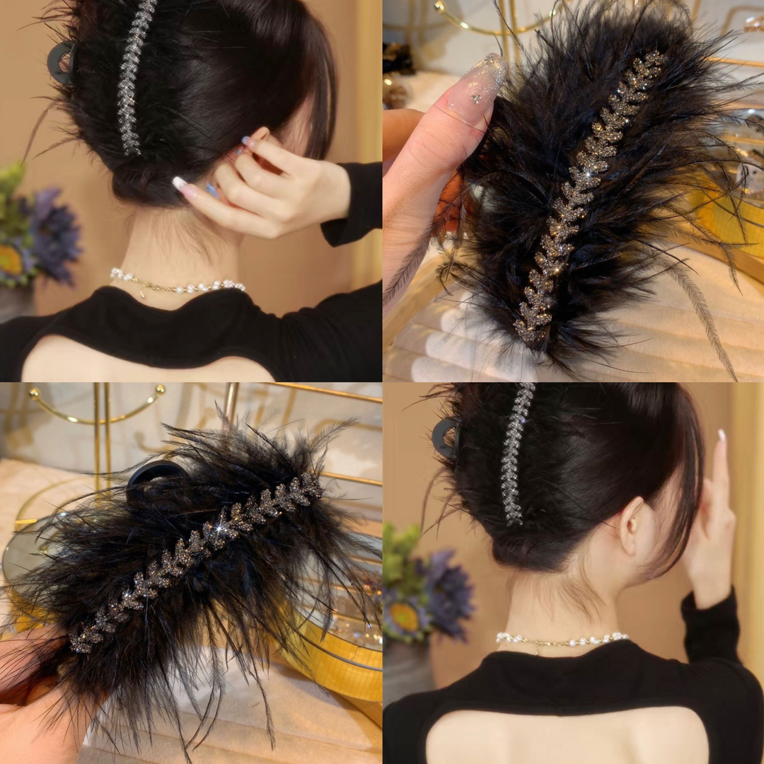 抓夹后脑勺盘发发夹鲨鱼夹