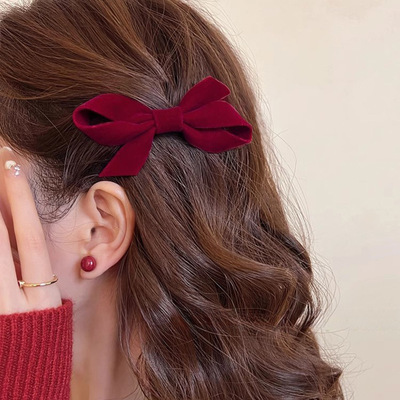 甜美可爱做工精细红色发夹