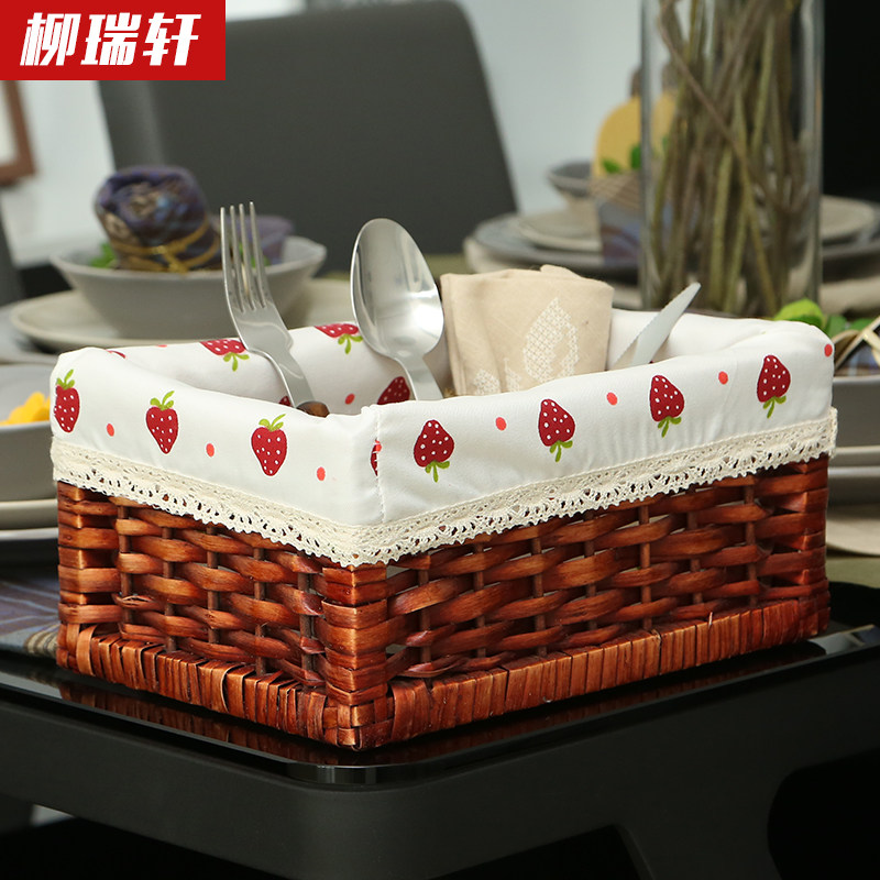 Liu Ruixuan Rattan Wooden-frame Storage baskets desktop storage box Cosmetics Debris Finishing Boxin the Storage consolidation , Home Storage appliances , Storage box , Storage box  category - from Buy2taobao.com to provide professional Taobao agent buy service