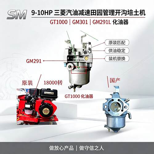 GT1000三菱GM301L中耕GM291L开沟管理机米库尼GB290化油器GB300L - 封面