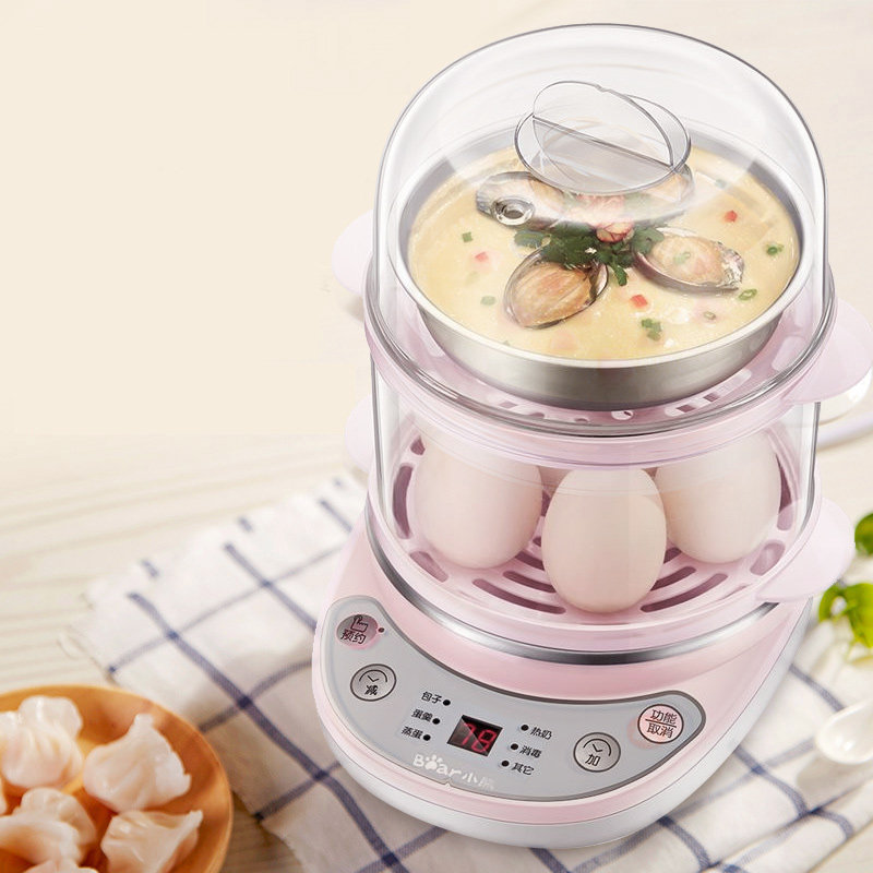小熊煮蛋器家用蒸蛋器自动断电小型早餐机多功能煮鸡蛋神器蒸蛋机