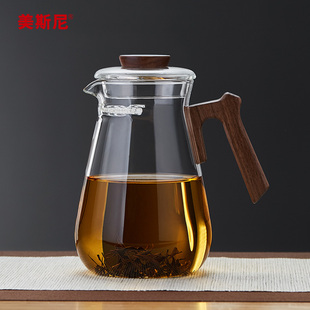 美斯尼玻璃茶壶月牙过滤绿茶泡茶器耐高温电陶炉煮茶壶大容量茶具