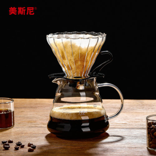 美斯尼手冲玻璃咖啡壶套装