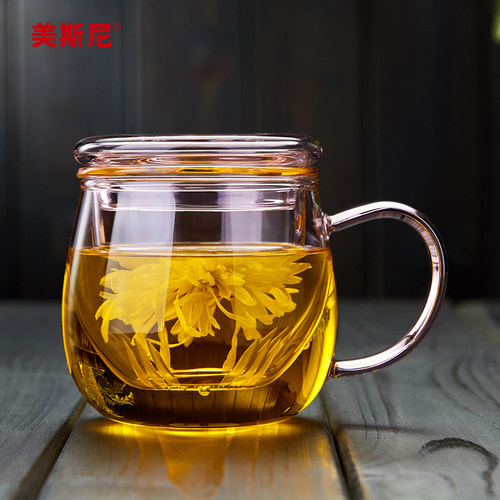 美斯尼玻璃玻璃杯家用泡茶杯女
