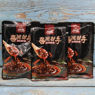 自然海岸酱湖高手海米鲜虾酱一品虾怪酱海胆沙拉酱100g大连海鲜