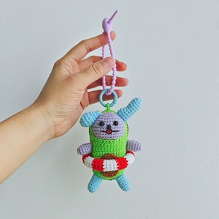他泰明星吉米海周边牛油果小狗手工diy毛线钩织材料包成品包挂件