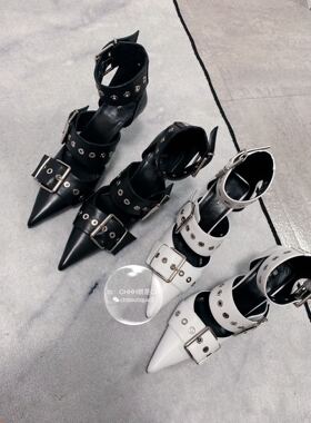 【chenyunmu】ba惹火尖头重工工业风踝靴