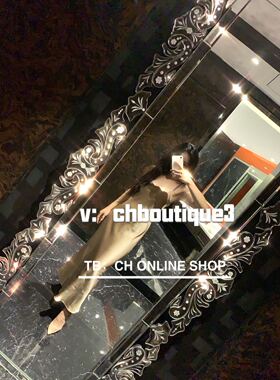 chenyunmu亏清 四季欧美 哑光金气质吊带连衣裙