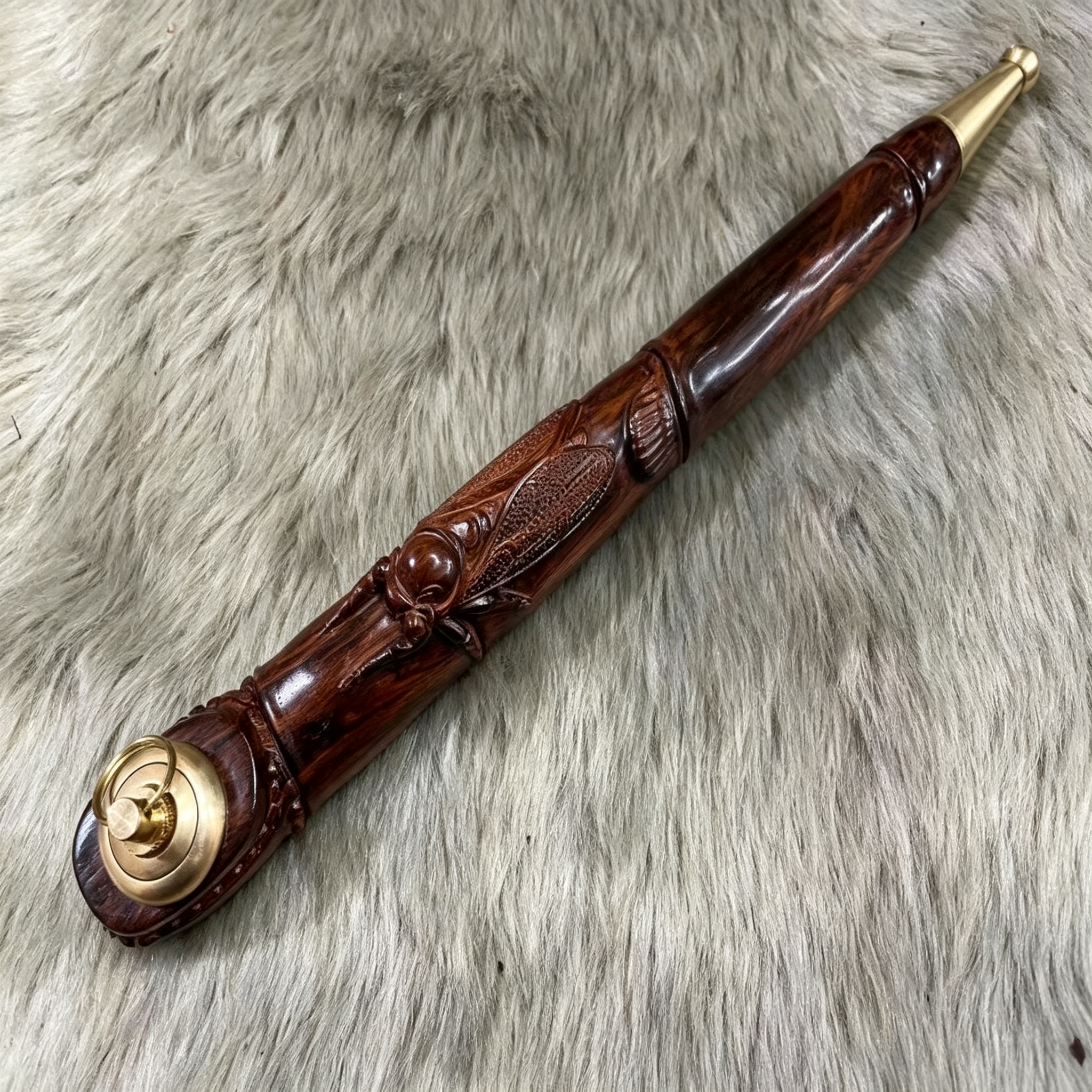 海南黄花梨旱烟高档烟嘴老式实木高端过滤烟具烟杆烟斗烟嘴收藏级