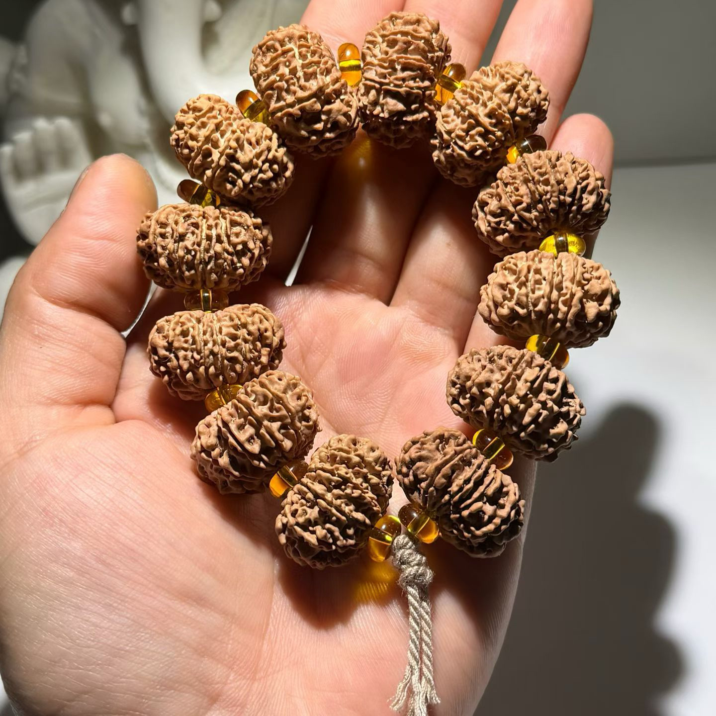 精品尼泊尔大金刚菩提子手串24文玩佛珠11瓣盘玩满肉高端收藏级