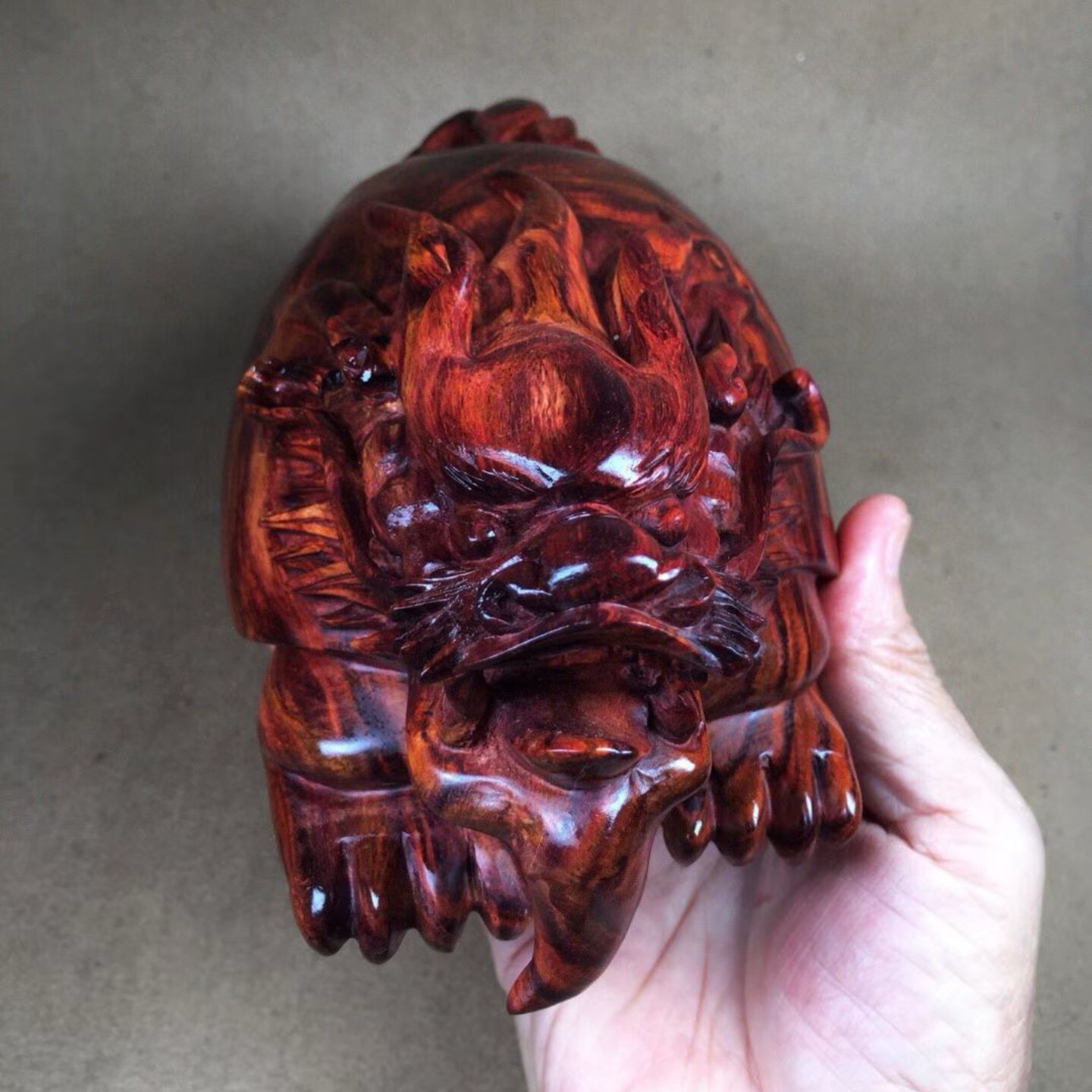 高端海南黄花梨木雕貔貅手把件文玩收藏送礼把玩件雕刻金蟾龙龟