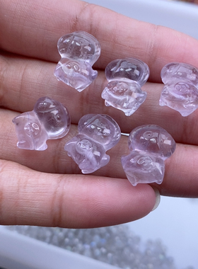 14x11mm薰衣草晶横孔马上有钱2个