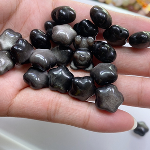 13x9mm双银耀石胖星1个