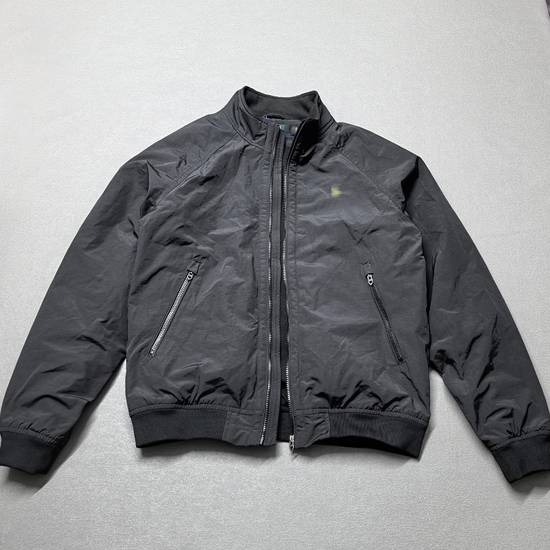 ALL折扣生活馆秋冬抗风拒水立领加绒双层插肩袖夹克男