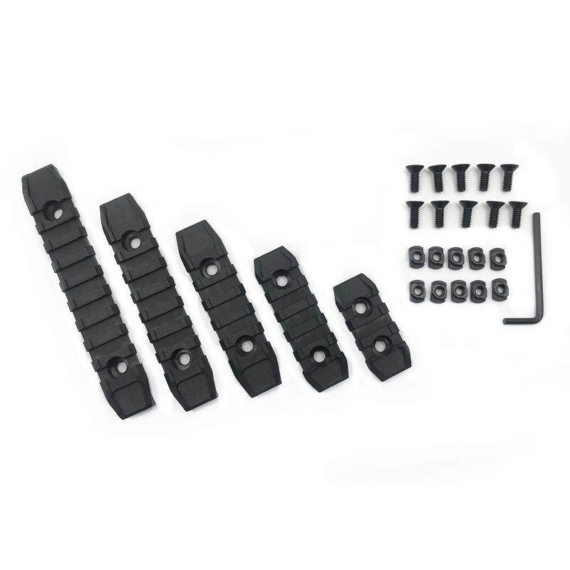 新款5条装ARX尼龙导轨MLOK通用20MM尼龙装饰导轨条5片装