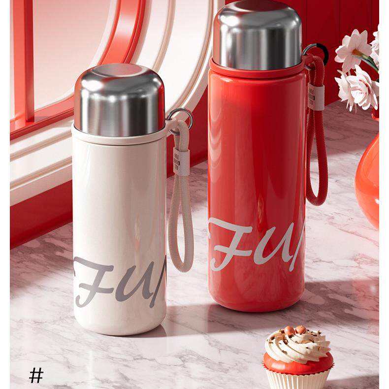 加比兔子弹头保温杯316水杯子不锈钢高颜值户外大容量便携水壶