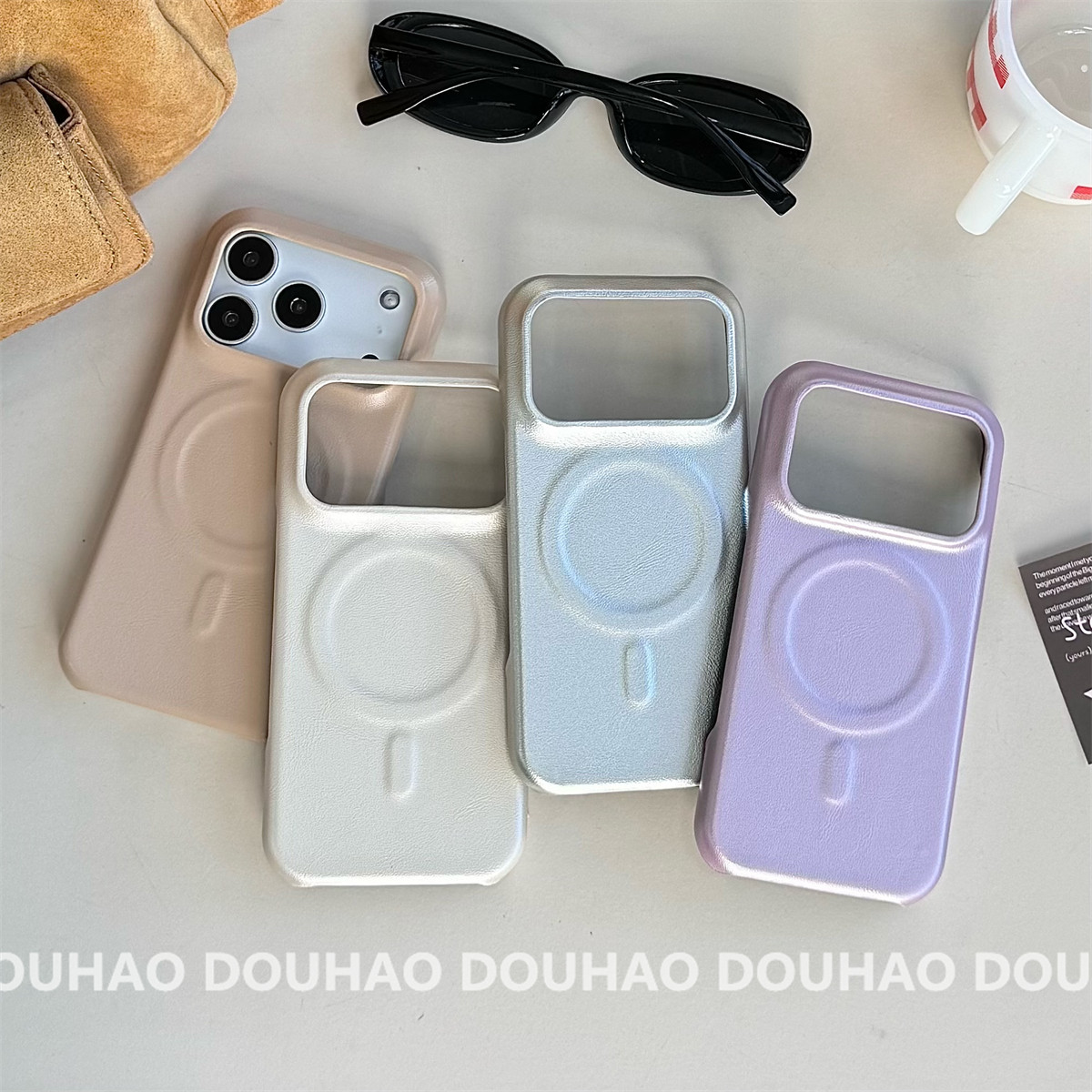 适用于苹果17Promax手机壳磁吸圈光面皮纹iPhone16硬15/14/13轻奢半包防摔保护套,3C数码配件,手机保护套/壳,淘宝优惠券,粉丝福利购,淘宝优惠卷