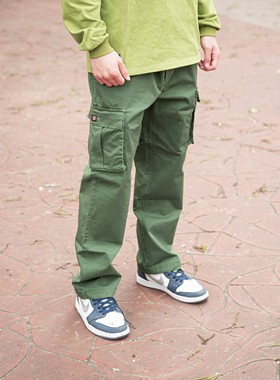 SKALUTE2020SS 绿色工装裤耐磨 街头滑板春季男女P012