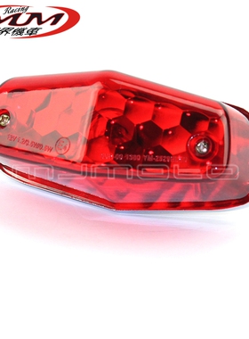 通用哈雷太子本田GN125 CG125摩托车改装红色后尾灯 刹车灯12v