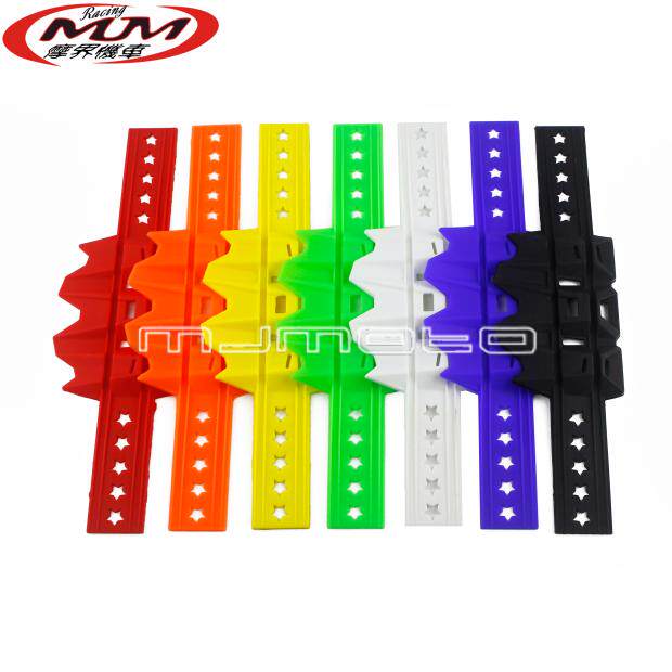 通用于波速尔华阳高赛越野摩托车改装件彩色排气管防摔圈保护胶套