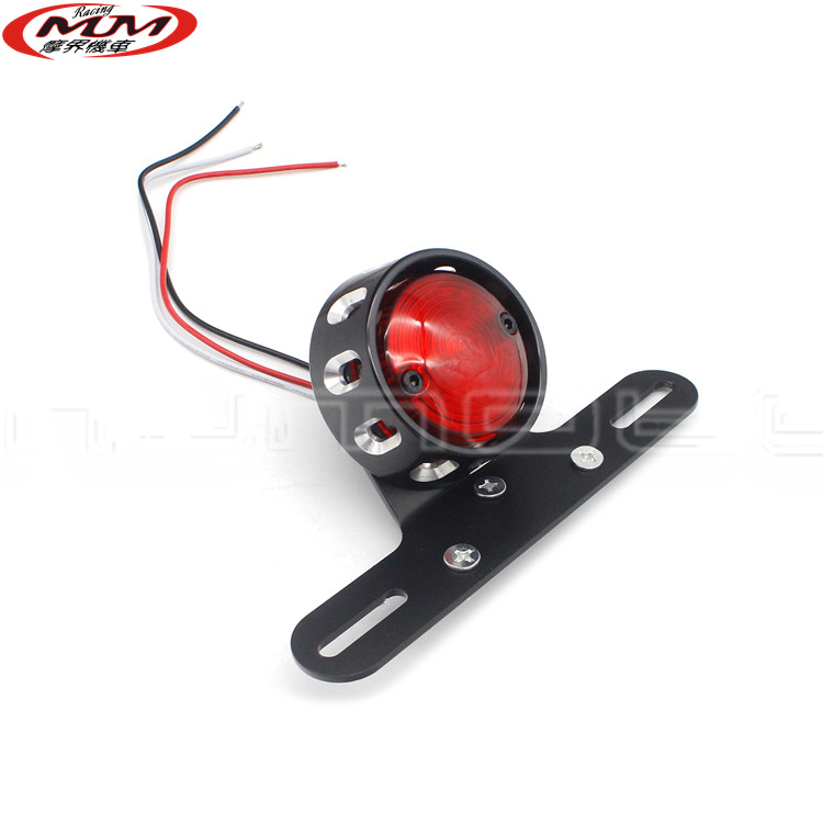 适用于哈雷巡洋舰街车摩托车复古LED尾灯牌照灯带安装支架