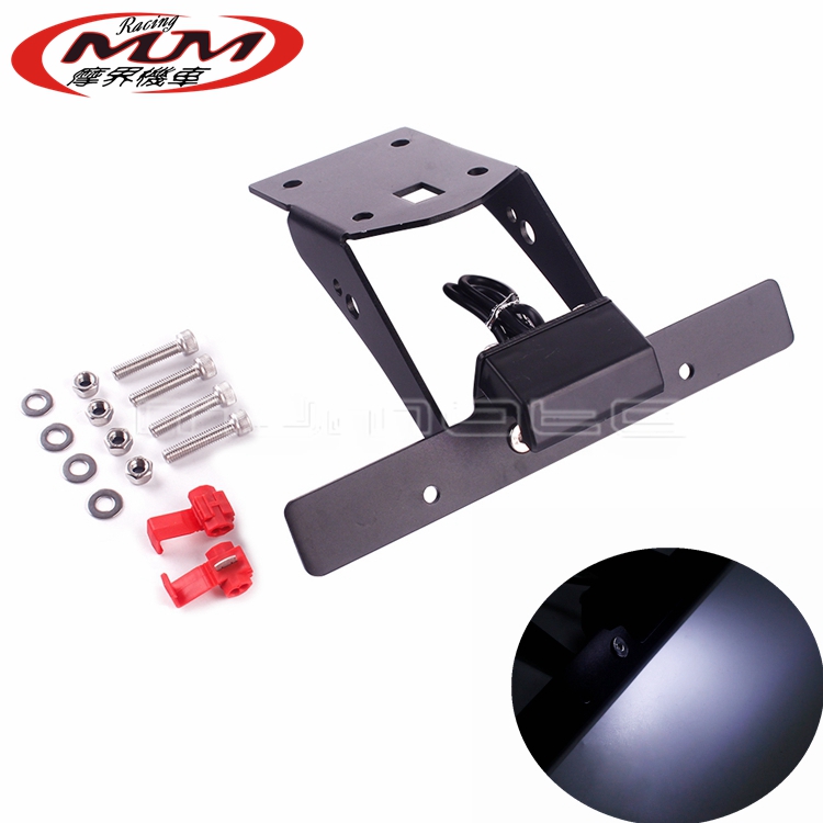 适用于摩托车改装RC 125 200 250 390短尾牌架 车牌照 LED牌照灯