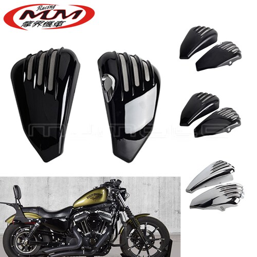 摩托车改装适用哈雷运动者XL1200C 1200T 883L883N左右电池整流罩