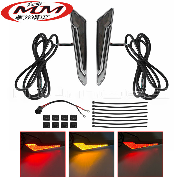 适用本田金翼Tour DCT Airbag熏黑罩边箱灯侧挎包嵌入刹车信号灯