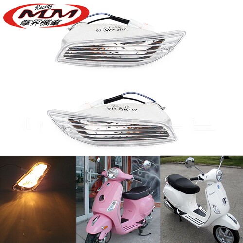 适用于Vespa LX 50 125 150 2-Takt 4-Takt踏板车改装件前转向灯