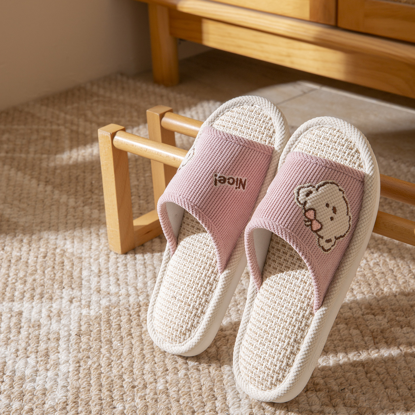 儿童拖鞋亚麻2026春秋男童女孩室内家用软底居家可爱学生卡通夏天,童鞋/婴儿鞋/亲子鞋,儿童亚麻拖鞋,淘宝优惠券,粉丝福利购,淘宝优惠卷