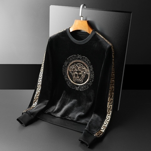 秋冬装新款金丝绒加绒加厚卫衣 7199P105,男装卫衣,电商D302