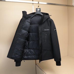冬装男士连帽羽绒服 90绒 W053P390图片