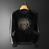 秋冬装新款金丝绒加绒加厚卫衣7199P105，男装卫衣，电商D302