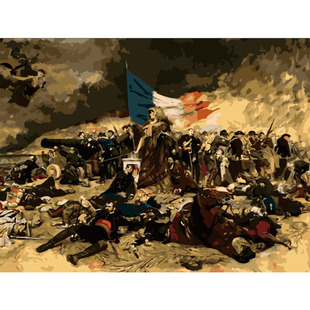 数字油画包邮填色居家装饰亲朋送礼佳品围困巴黎