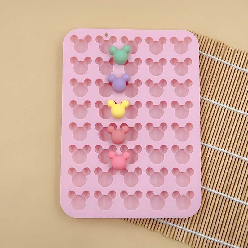 米奇硅胶模具米老鼠diy巧克力软糖蛋糕装饰卡通可爱高温烘焙磨具