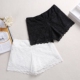 性感保险短裤 蕾丝花边安全裤 女 二合一防走光打底裤 修身 夏季 三分裤