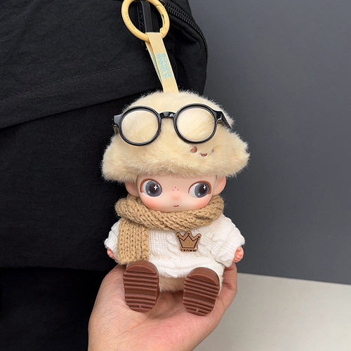 RMAX新生日记dimoo娃衣搪胶挂件皇冠卫衣围巾眼镜套装新年元旦装