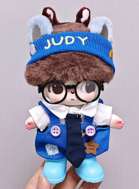 RMAX迪士尼系列DIMOO娃衣朱迪兔尼克狐背带裤套装17cm拉布布衣服