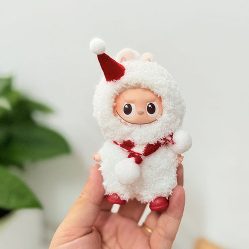 RMAX四代迷你Labubu衣服雪人万圣节圣诞装4.0心底密码拉布布娃衣