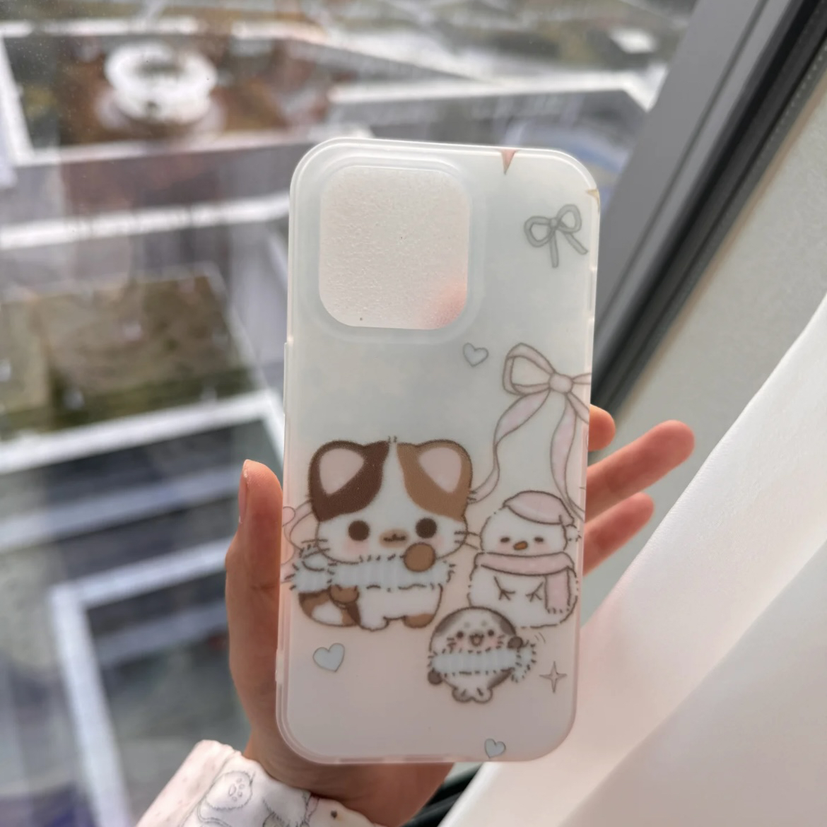 蓝色雪人猫咪适用15苹果14ProMax手机壳iPhone12全包14可爱13Pro软15Promax防摔11保护套16女X软8P情侣
