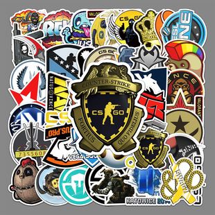 50张CSGO游戏创意贴纸滑板车笔记本 电脑汽车摩托车装饰防水贴纸