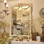 太浪漫了 中古风蝴蝶结雕花树脂穿衣镜壁挂镜子 LACESHABBY法式