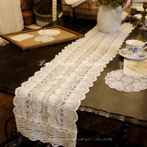 南法中古风棉质桌旗桌布盖巾