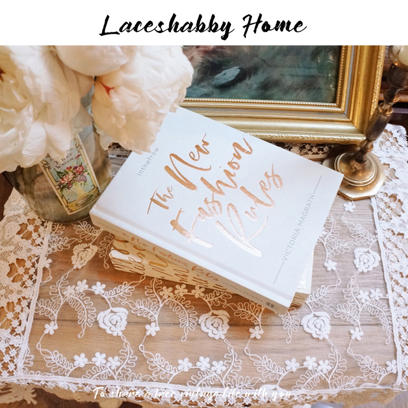 LACESHABBY 원래 새로운 프랑스어 복고풍 작은 신선한 중공 수 놓은 레이스 커버 침대 옆 테이블 식탁보
