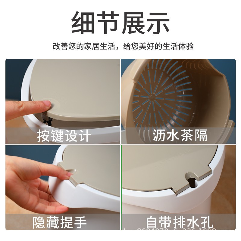 茶花小号茶渣桶废水桶茶桶垃圾桶