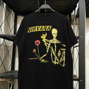 Nirvana涅槃乐队美式复古街头小众潮牌重磅纯棉印花男女款短袖T恤
