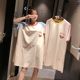 睡衣少女学生家居服插肩袖 纯棉大码 小熊家 短袖 日系草莓睡裙女夏季
