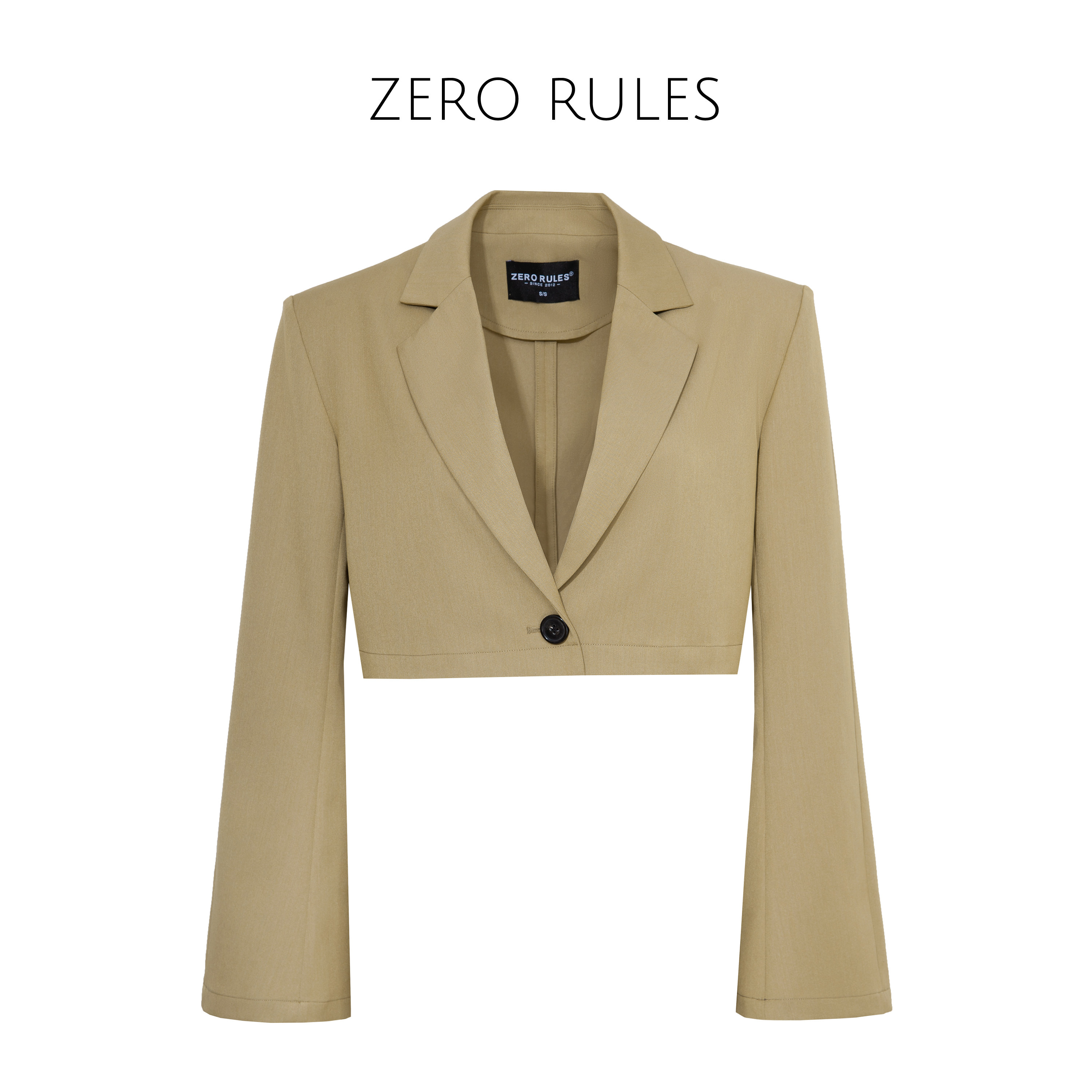 宛宛轻奢【小喇叭西装】兰精莫代尔精纺短打减龄小喇叭袖西装外套