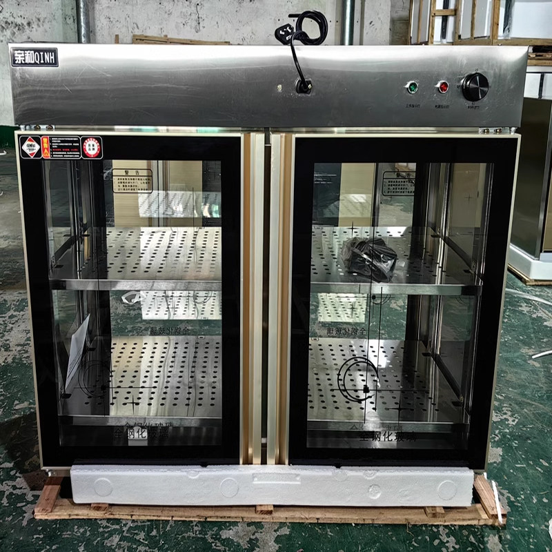 订做猪场用的两面开四门相通消毒柜商用前后开门层板碗柜面包奶瓶